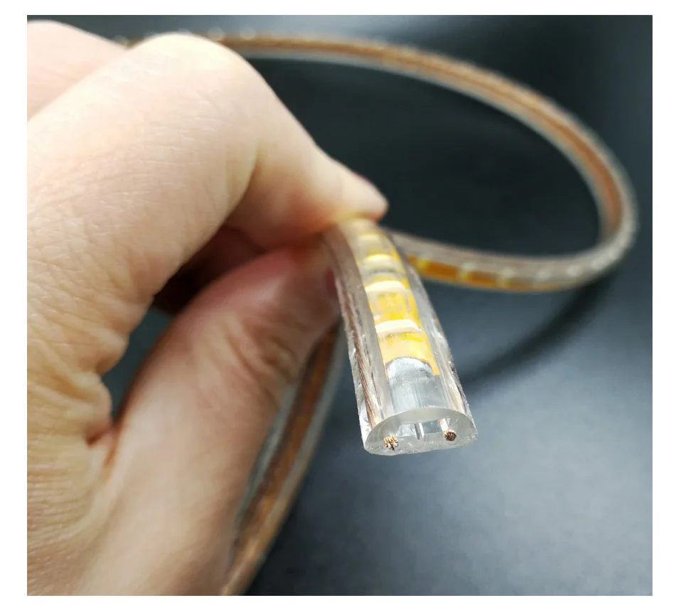 220V Светодиодные ленты IP65 Водонепроницаемый 3014 SMD 120 светодиодный s/M, белый, теплый белый Крытый украшения новогодние гирлянды гибкий плоский Светодиодные ленты