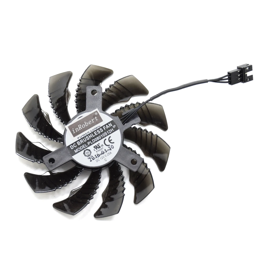Вентилятор охлаждения 75 мм PLD08010S12H GTX970 для карт Gigabyte GTX 970 Windforce G1 R9-280X GV-R928XWF3-3GD