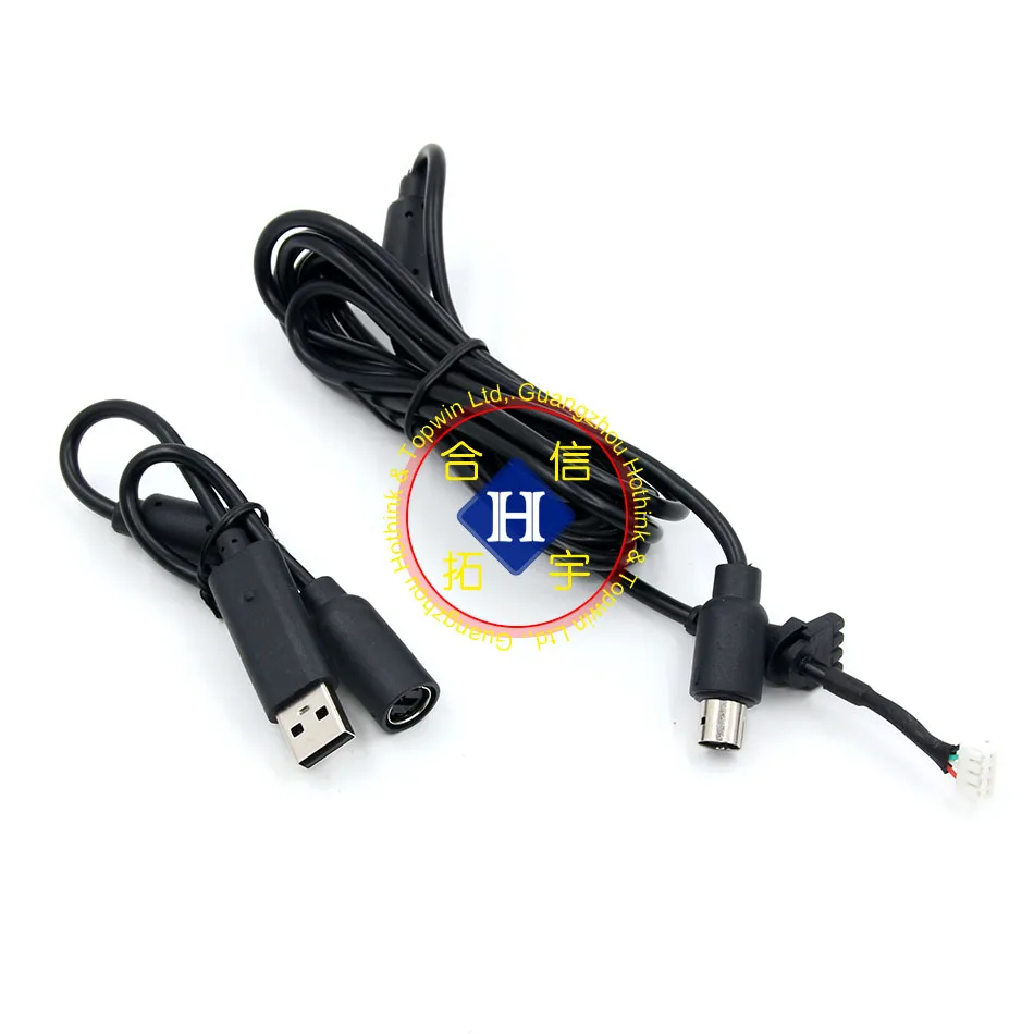 HOTHINK черный/серый 1 8 м USB игровой кабель для XBOX 360 / тонкий проводной ремонта