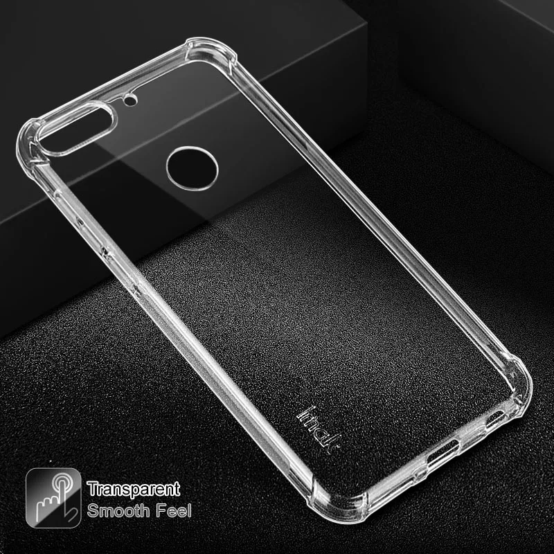 IMAK For HTC Desire 12 Plus Case Cover Silicone TPU Soft Phone 12+ Protective Shockproof Shield+Screen Protector |