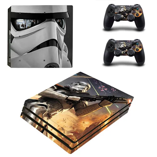 Звездные войны Дарт Вейдер PS4 про кожу Стикеры для sony Игровые приставки 4 консоли и 2 контроллеры PS4 про кожу Стикеры s Наклейка виниловая - Цвет: YSP4P-0407
