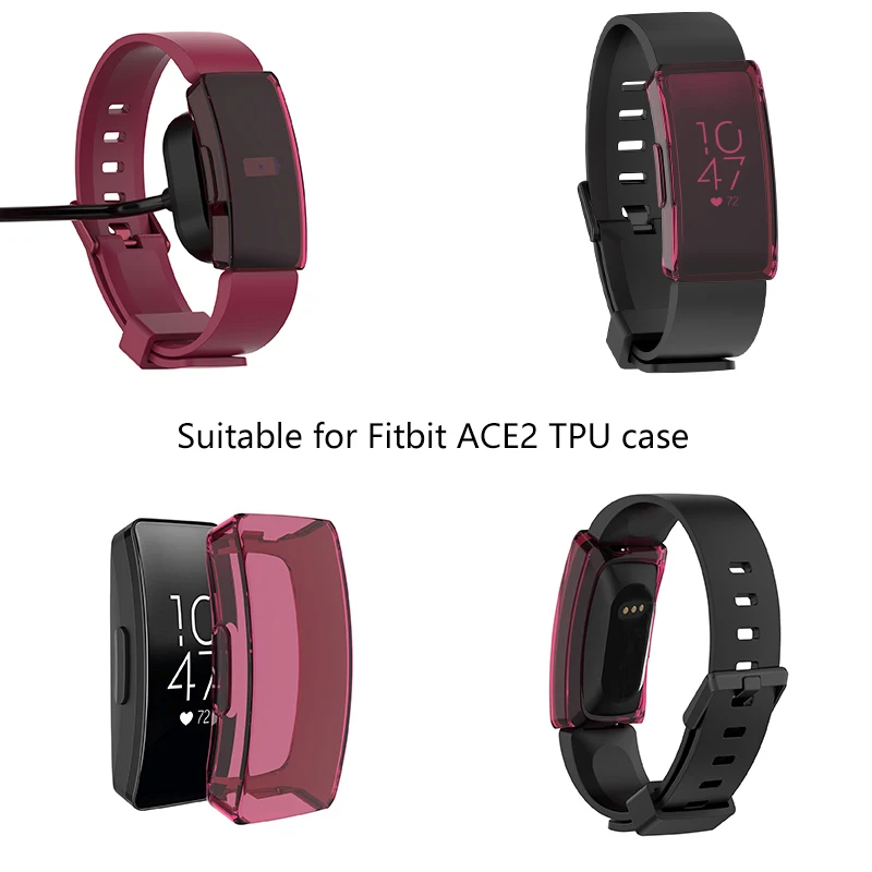 ECSEM ТПУ защитный чехол для fitbit Ace 2 аксессуары Полный Край Протектор Мягкий ультра-тонкий модный чехол
