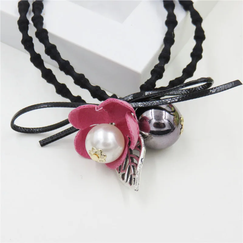 1 шт./10 шт. персиковый эластичный с цветочным принтом резинки для волос девочек Modis