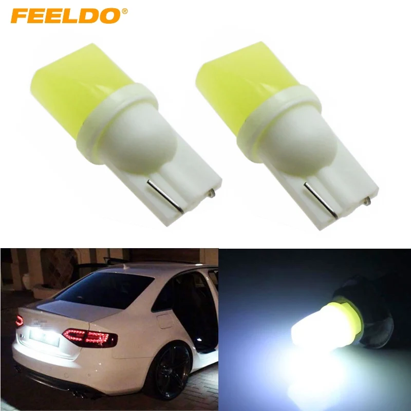 10X T10 W5W 168 194 SMD COB светодиодный Белый свет s ламсветильник-Клин для задсветильник
