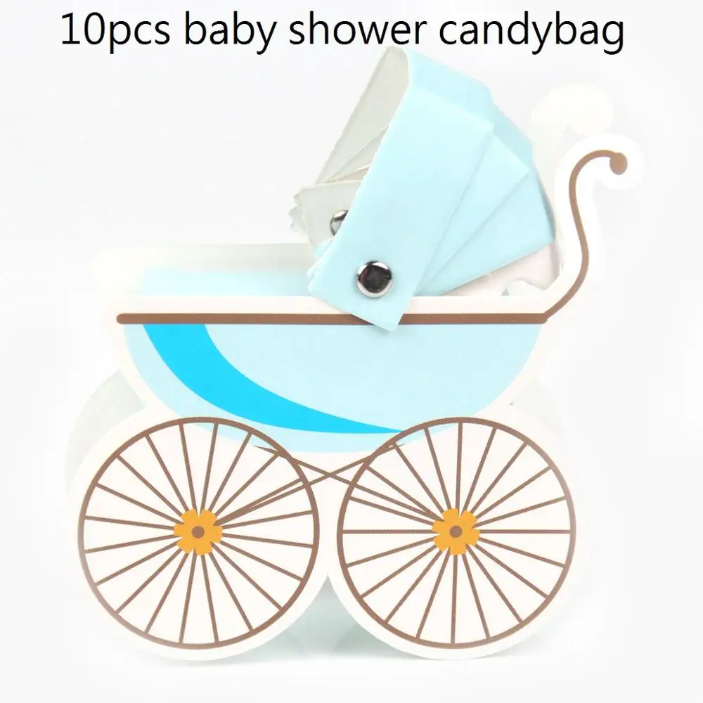 blue Cart box QIFU Oh для маленьких мальчиков вечерние украшения детский душ воздушные Шары Баннер для маленьких девочек подарки на крещение принадлежности - Цвет: blue Cart box