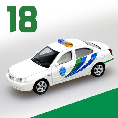 18 Моделирование 1: 64 Jetta Elan Wuling Hongguang Gold Cup, городское управление, Полицейская машина 01-24 модель автомобиля из сплава - Цвет: 18