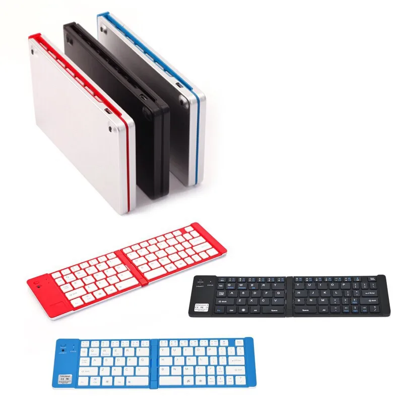 Basix 2 4G Беспроводная Bluetooth Keyboad мини беспроводная клавиатура складная для Windows Android