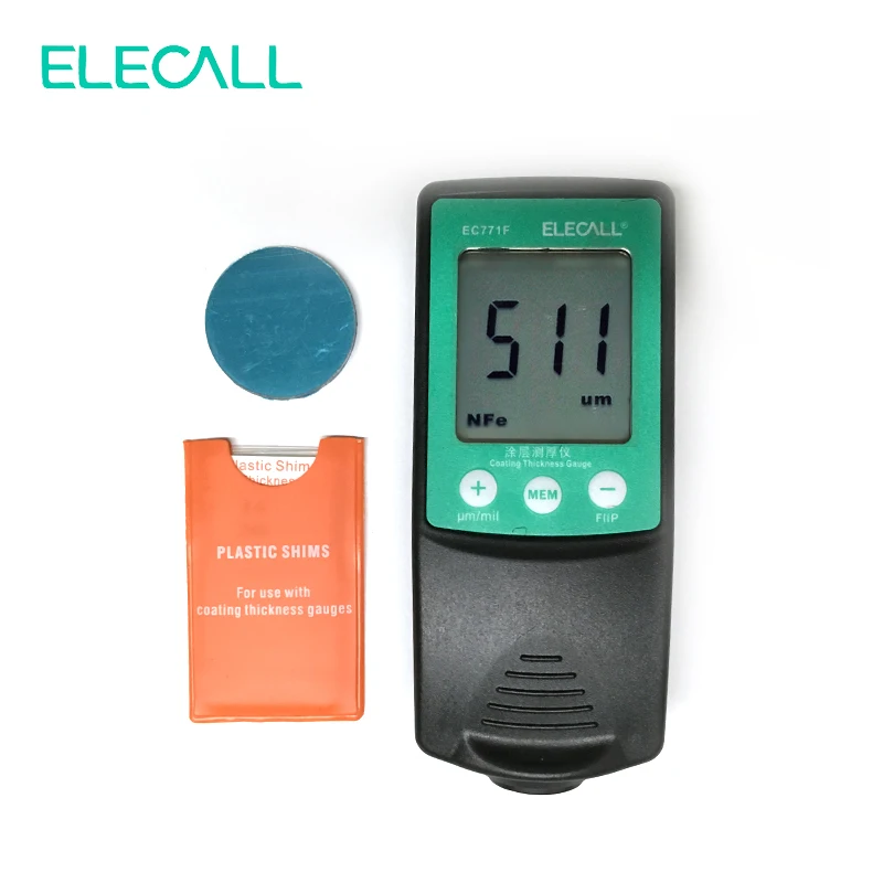 ELECALL EC771N Digital Thickness Gauge Coating Meter Width Measuring Instrument Paint Electroplated Measure | Инструменты