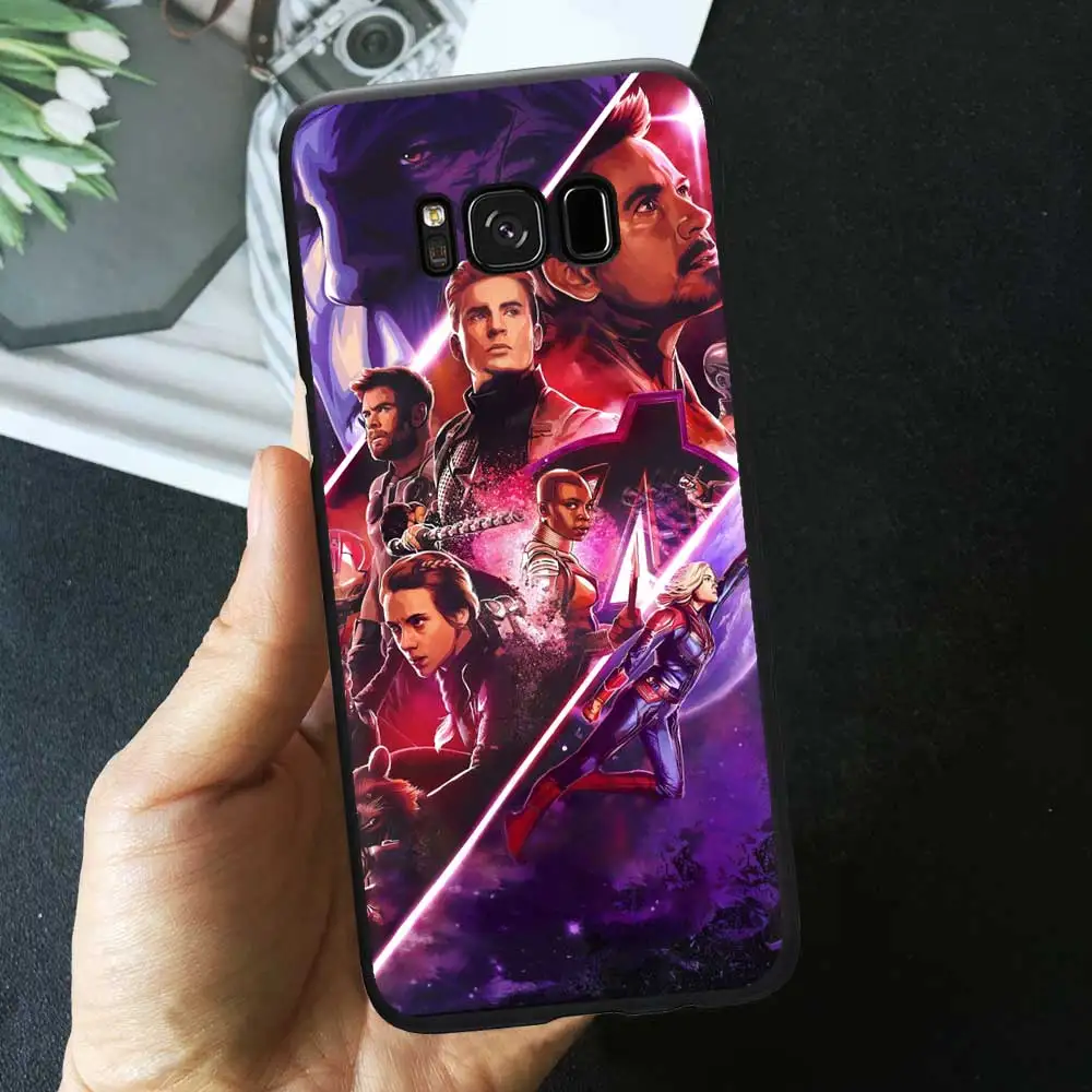 TPU A1213 Классный с героями комиксов Марвел, черный чехол для телефона для samsung A50 A70 S10 S9 S8 плюс S7 A6 Superman Spiderman Batman рисунком ТПУ силиконовый чехол - Цвет: TPU A1213