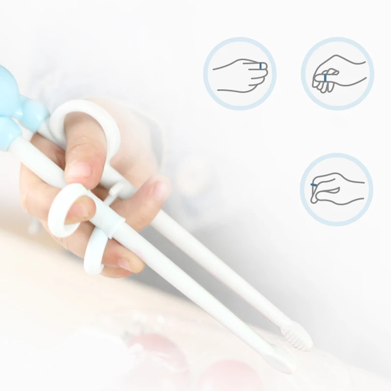 Cute Baby Easy Fun to Use Beginnner Learner Chopsticks Flatware Cartoon Children Training Learning Beginner Dinnerwar | Мать и ребенок
