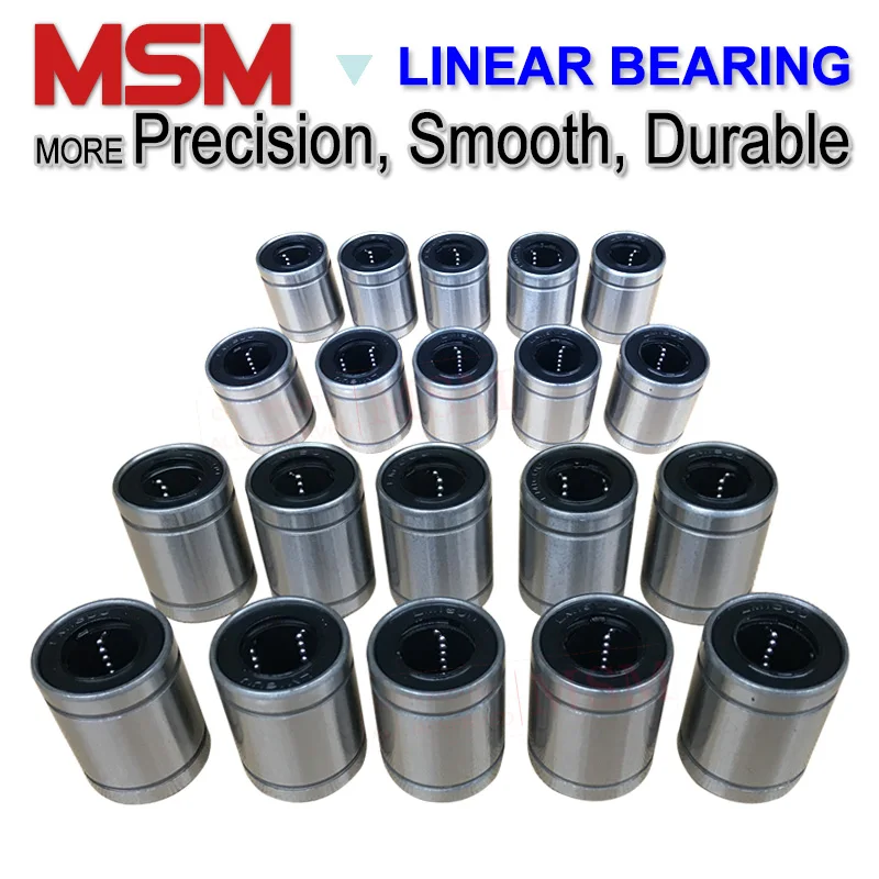 MSM линейные подшипники 10 шт. LM4 LM5UU LM6UU LM8UU LM8SUU LM10UU LM12UU LM13UU LM16UU LM20UU LM25UU LM30UU вал мяч втулки мм