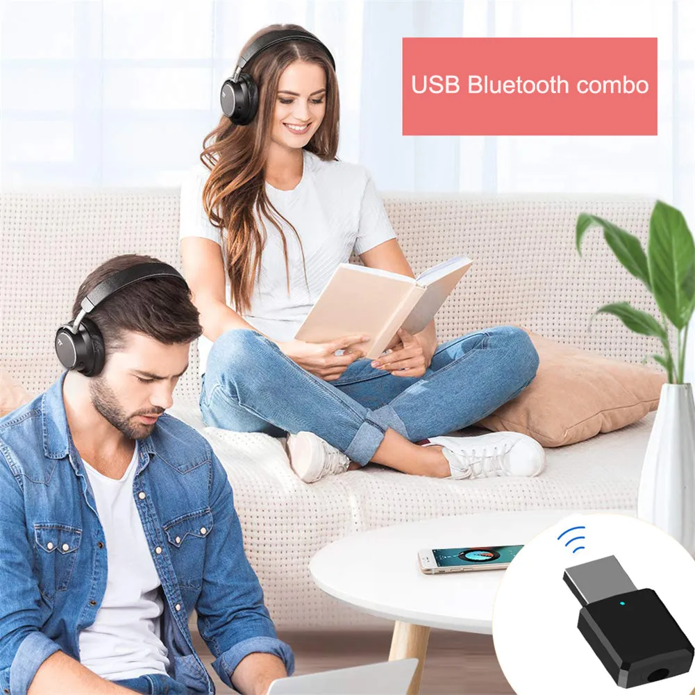 USB 5,0 передатчик Bluetooth приемник 2 в 1 Мини беспроводной AUX аудио адаптер для ТВ PC bluetooth-динамика наушников автомобиля