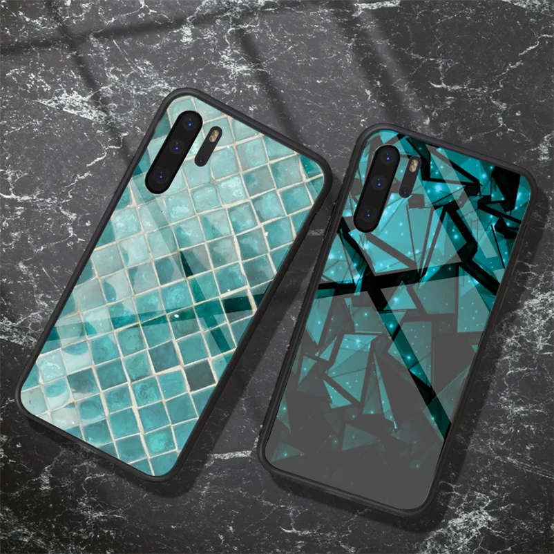 Чехол для Huawei P Smart 2021 Y6 Y9 2019 P20 P30 P40 Lite E Mate Honor 10 20 Pro 8A 8X 9A 9C Nova 5t из закаленного стекла