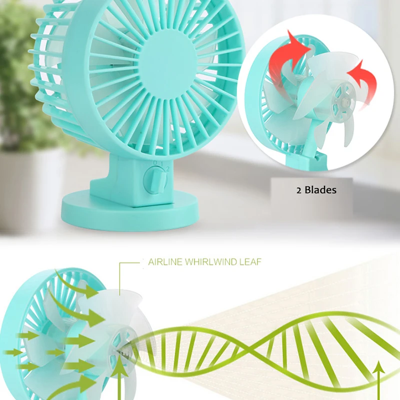 Apano мини настольный вентилятор летний офисный USB портативный ультра тихий 2