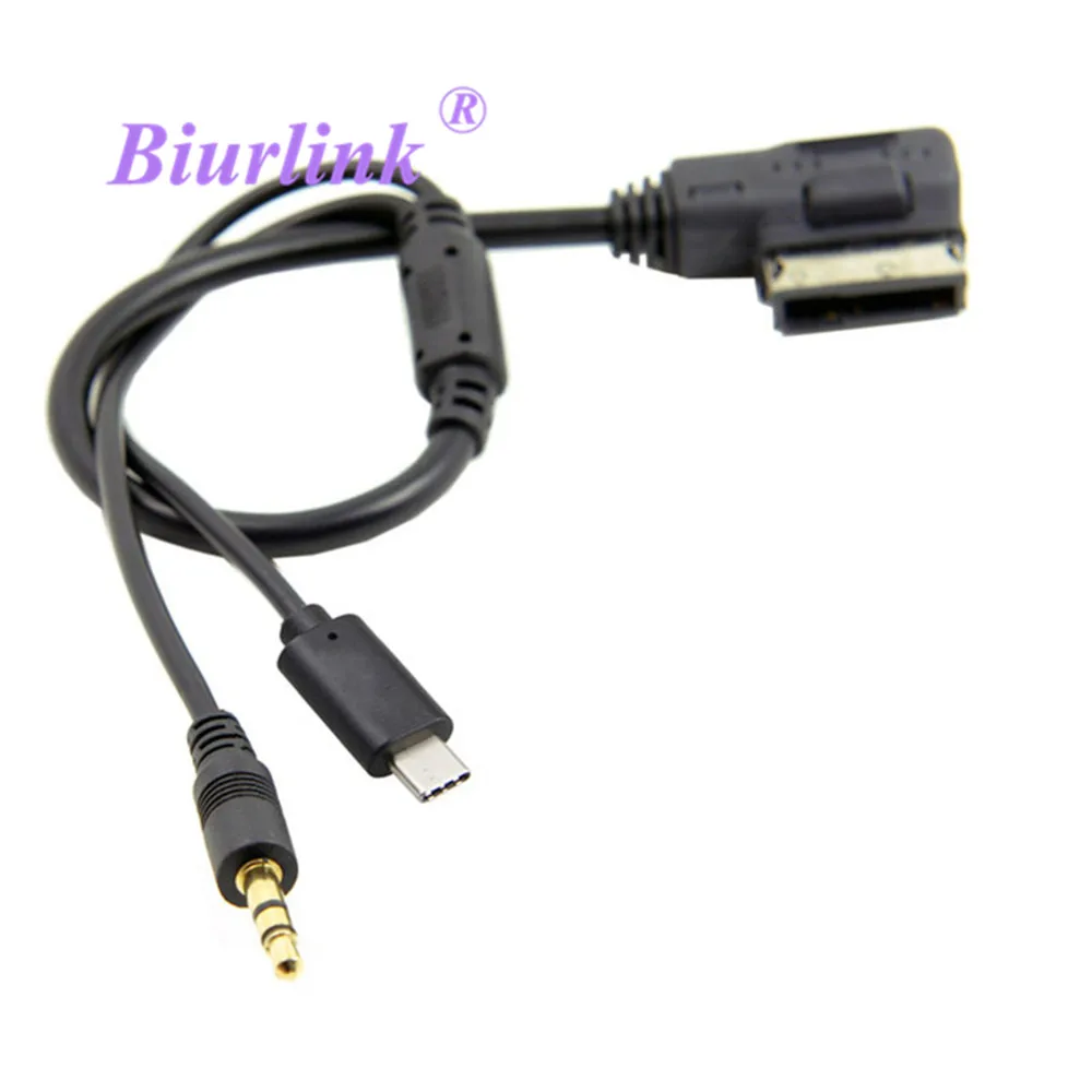 Biurlink 10 шт. телефона Android Micro USB к ami media разъем Aux Кабель-адаптер для VW AUDI A4 A6 Q3 q5 Q7