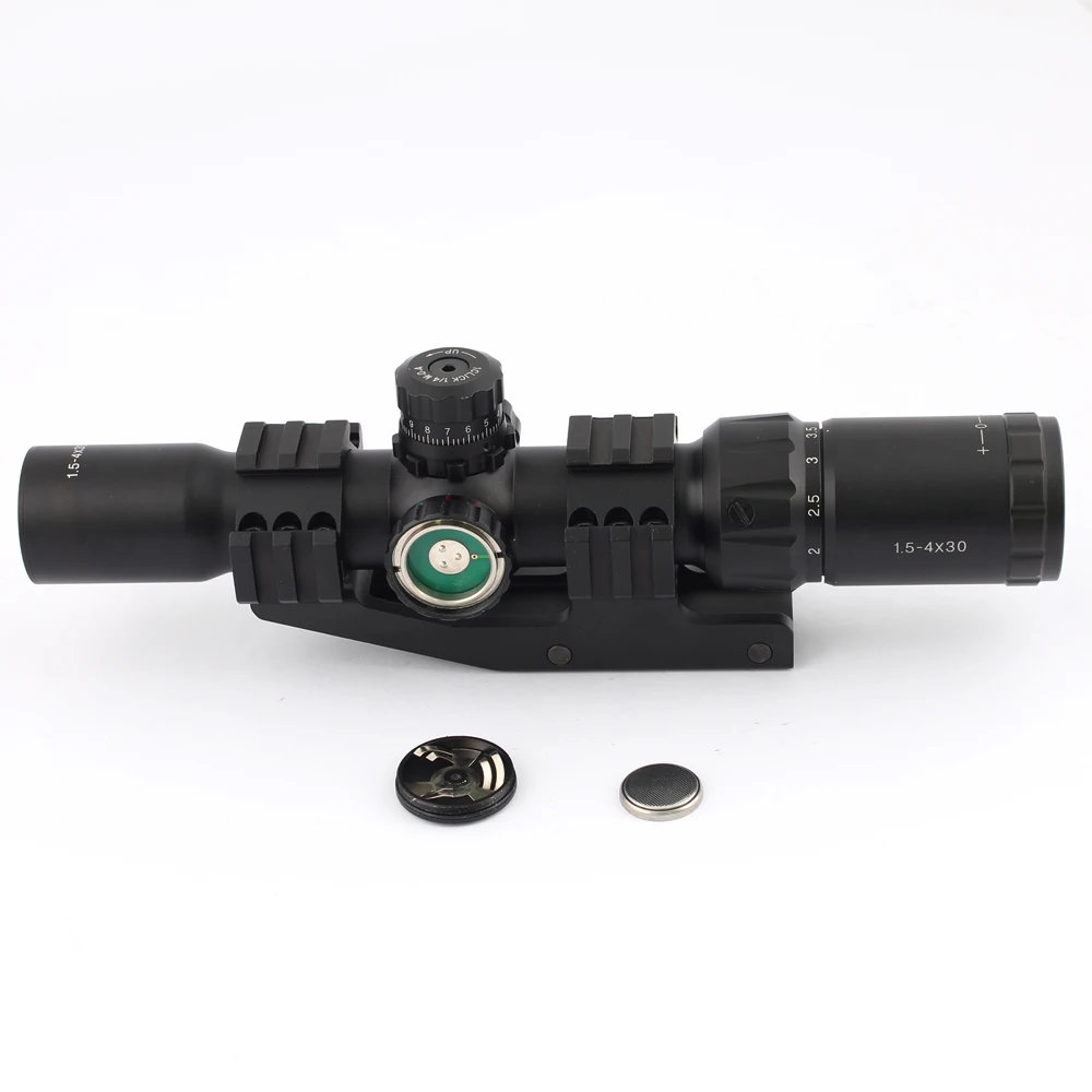 Оптический прицел SPINA OPTICS 1 5 4X30 тактический arisoft с тройной подсветкой и шевронным