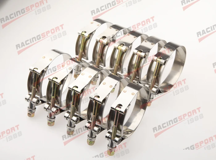 Набор 10 шт 2 5 &quotТ БОЛТ ЗАЖИМЫ турбонаддув трубы шланг муфта из нержавеющей стали