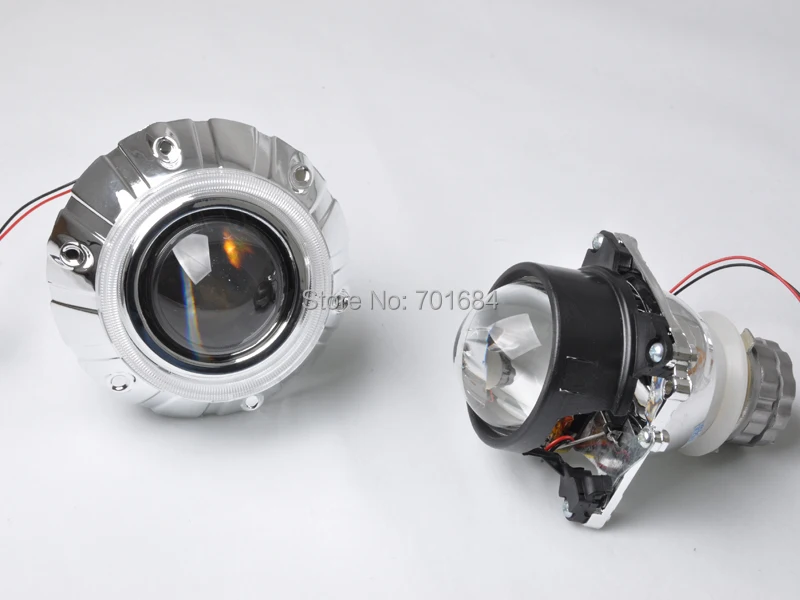 Комплект биксеноновых линз для проектора HID 2 5 дюймов ламп D2S LHD NO Angel Eye [QP380] |