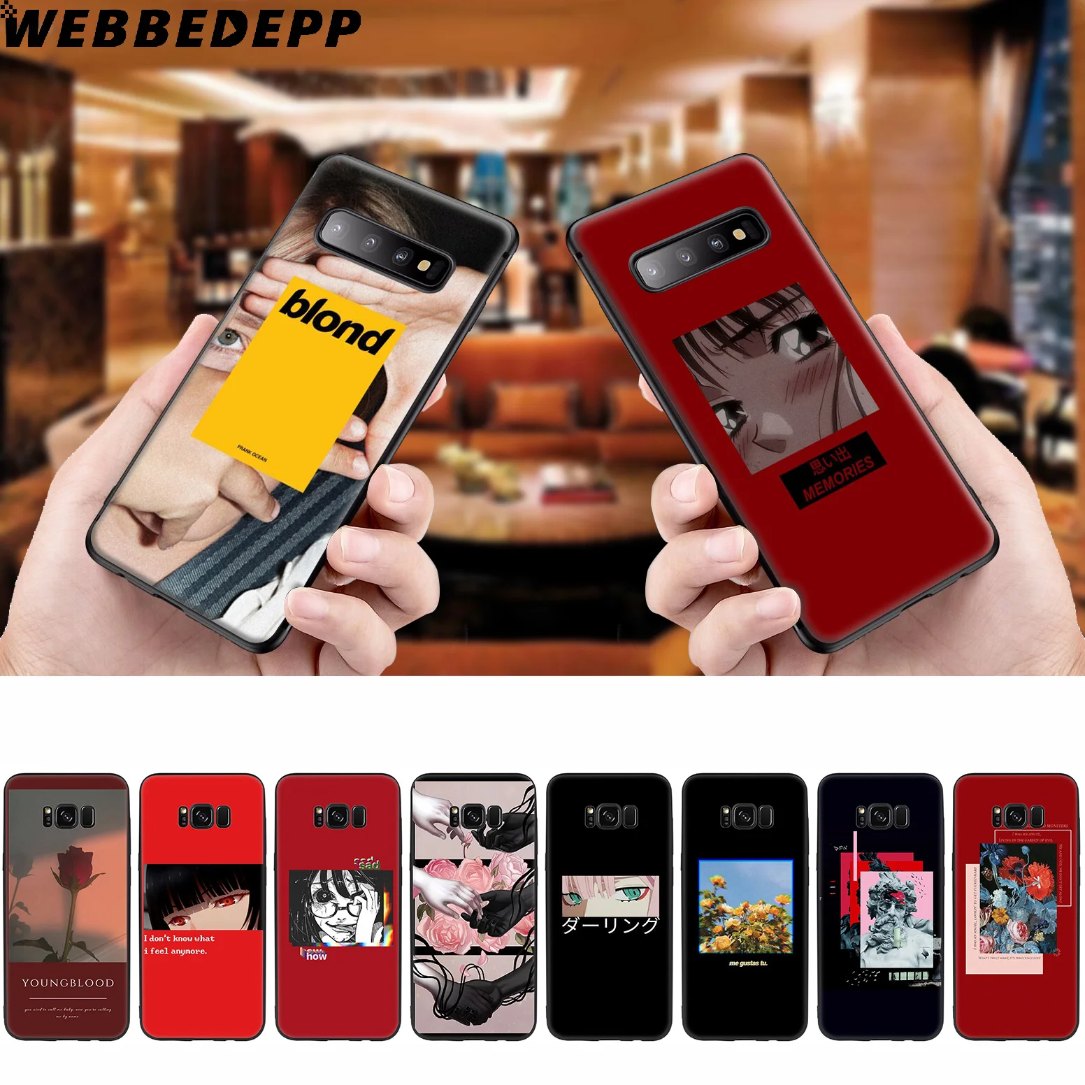 Aesthetic David Girl Flower Soft Case for Samsung Galaxy S10 S10e S9 S8 Plus S7 S6 Edge &amp J6 2018 Note 10 9 8 |