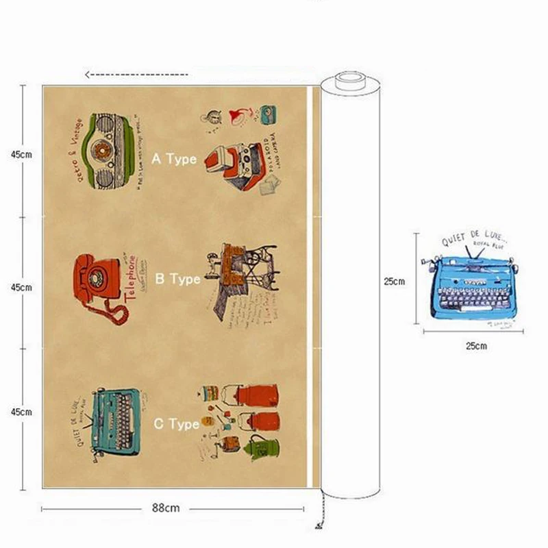 Домашний текстиль льняная хлопковая ткань 140 см * 88 для DIY использования винтажный