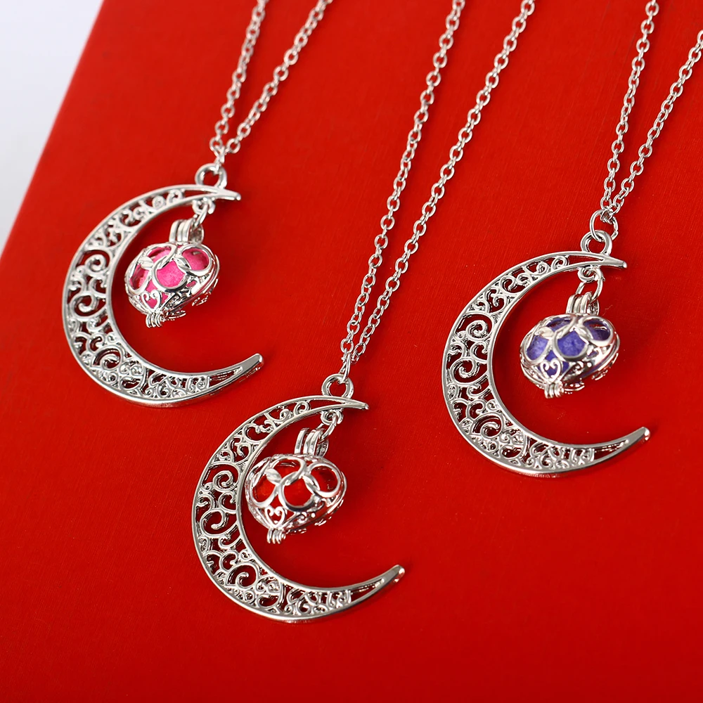 Ожерелье с подвеской в форме сердца аромадиффузором и яйцами женское ожерелье