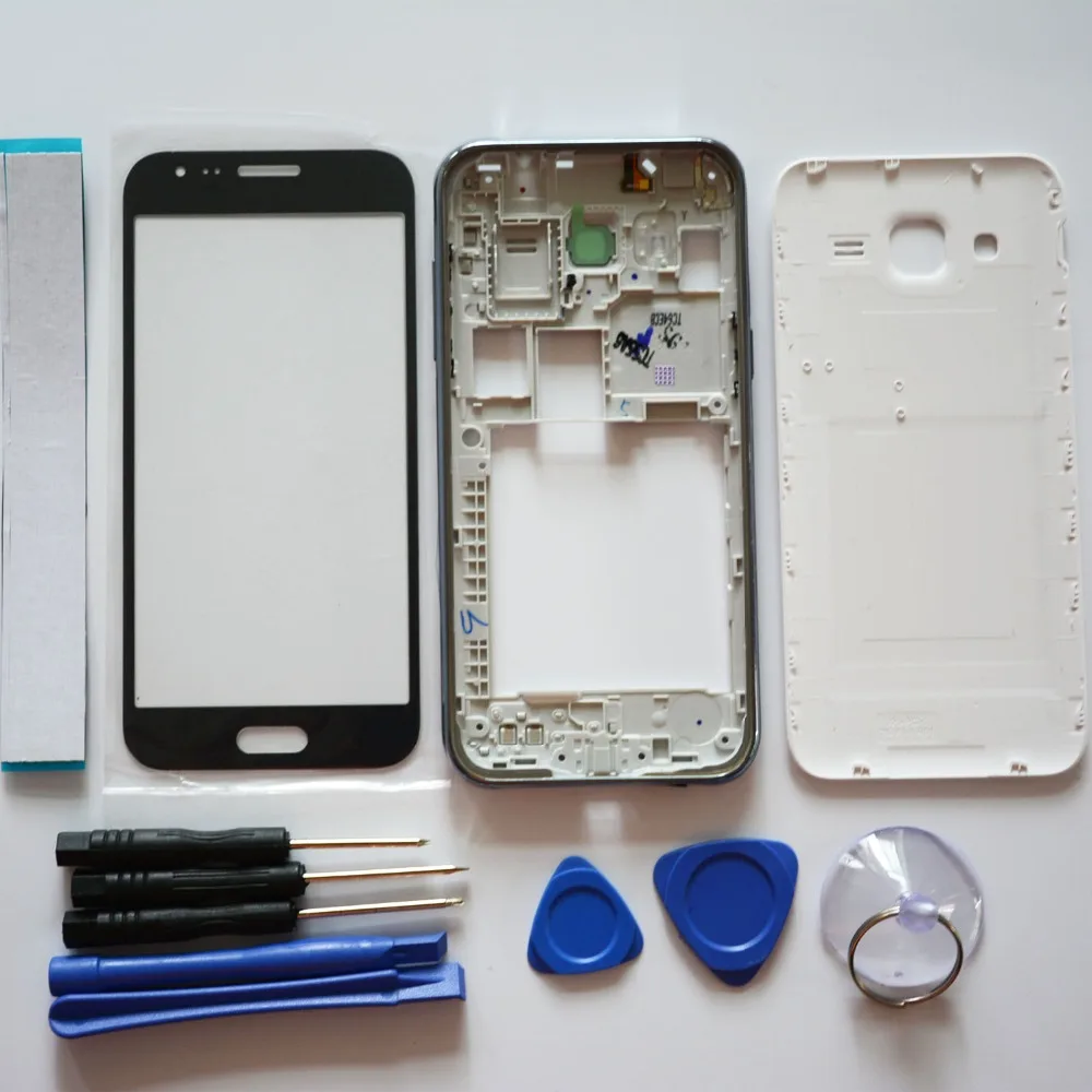 Для Samsung Galaxy J2 2015 J200F полный корпус чехол Замена частей средняя рамка + задняя