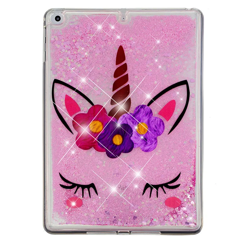 Чехол Wekays для Apple Ipad 9 7 2018 милый Блестящий жидкий силиконовый чехол IPad дюйма 2017 A1822