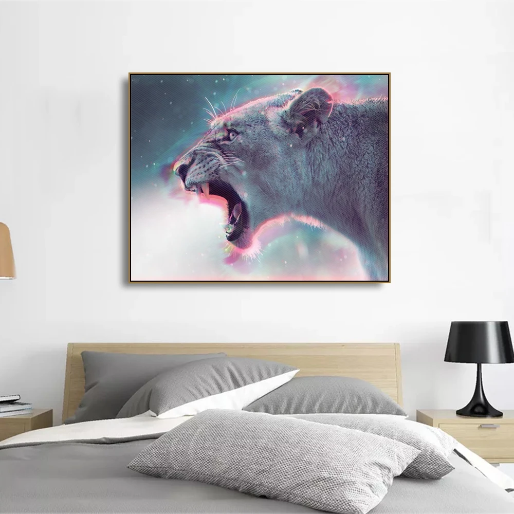 

Watercolor Tiger Animals Nordic Canvas Prints Painting Home Decoration Wall Art Pictures Oil Painting For Living Room Bedroom