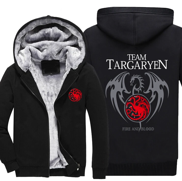 Новый отличаются Игра престолов House Targaryen Графический Супер Теплый Сгущает руно