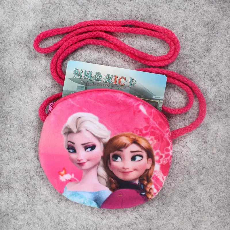 Disney Frozen милый детский плюшевый кошелек монета мессенджер маленькая игрушка сумка Детский сад подарок для активного отдыха маленький держатель рюкзака карта