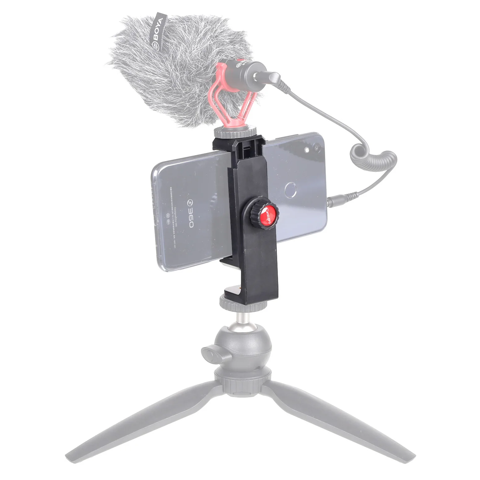 CimaPro 360 degree Smartphone Tripod Mount Clip Support Vertical&ampHorizontal Video Shooting for iPhone X Samsung One plus Mobile |