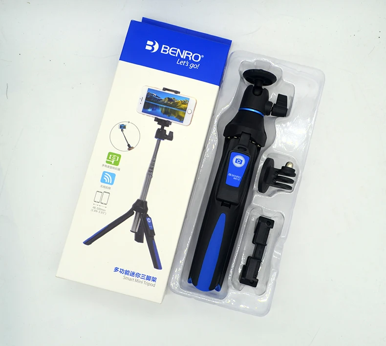 Benro MK10 настольная 4 в 1 Выдвижная селфи палка Live Holder Bluetooth пульт дистанционного управления для IPhone GoPro Huiwei MI Phone