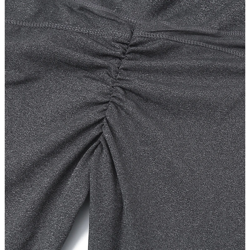 Для женщин Йога штаны высокая гибкая мягкая Материал Спортивные леггинсы карман