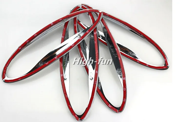 Новая хромированная Автомобильная дверная ручка Чаша Крышка отделка литье для