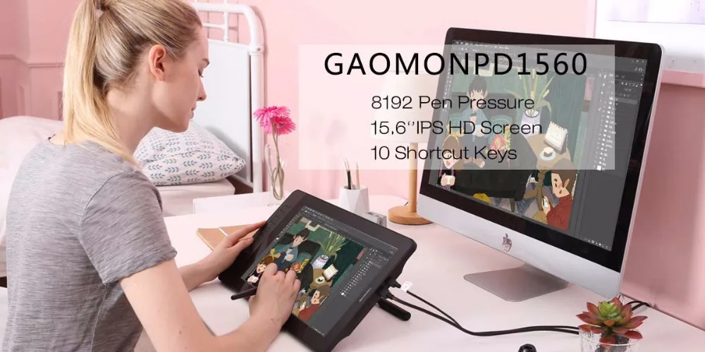 GAOMON 860T 8x6 дюймов USB графический планшет для рисования/конструктор электронный с 6 настраиваемые клавиши доска для записей и живописи и игры ОСУ