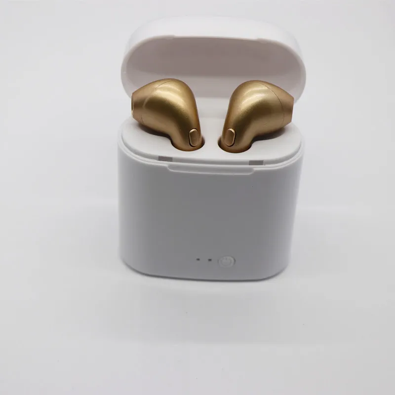I7 TWS мини беспроводные Bluetooth наушники стерео вкладыши гарнитура с зарядной коробкой микрофон для всех смартфонов