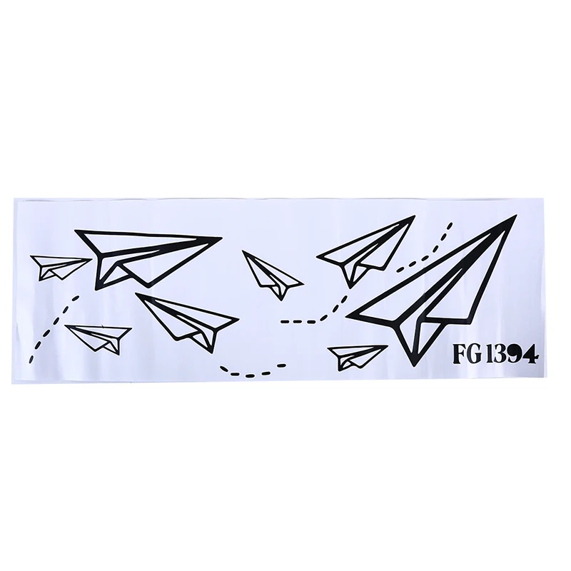 Cartoon Paper Airplane Wall Stickers Setting Murals Creative Simple Style Children Room Decoration | Дом и сад