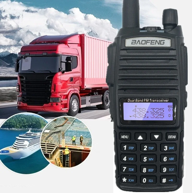 BAOFENG UV-82 8 Вт КВ трансивер Радио Comunicador мощная портативная рация 10 км длинный диапазон UV82 UHF VHF UV 82 Ham CB радио сканер