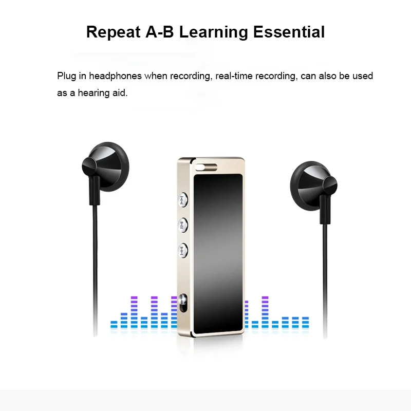 Высокое качество Мини Профессиональный без потерь HiFi Цифровой диктофон ручка аудио контроль звука запись MP3 музыкальный плеер