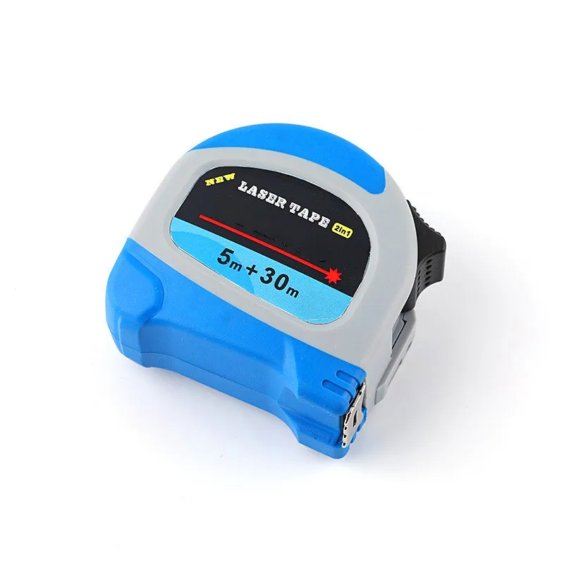 30M Laser Rangefinder+ 5M Anti-fall Steel Tape Metric and Inch Tape measure High Precision Distance Meter