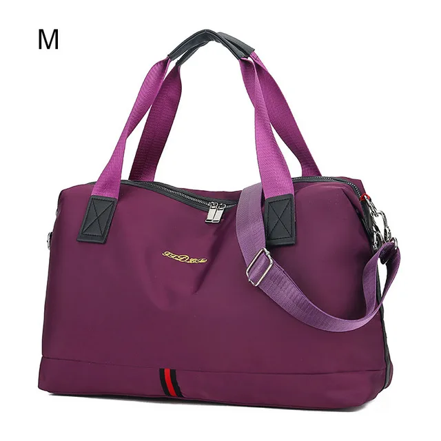 Purple M Женские дорожные сумки Сумка для йоги и тренировок для спортивная сумка спортивная водонепроницаемая нейлоновая сумка через плечо Sac De Sport Gymtas Tas Sporttas XA30A - Цвет: Purple M