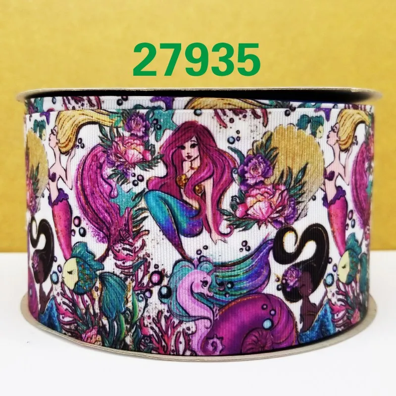 Free shipping 50 yard cartoon printed grosgrain ribbon 27844 | Дом и сад
