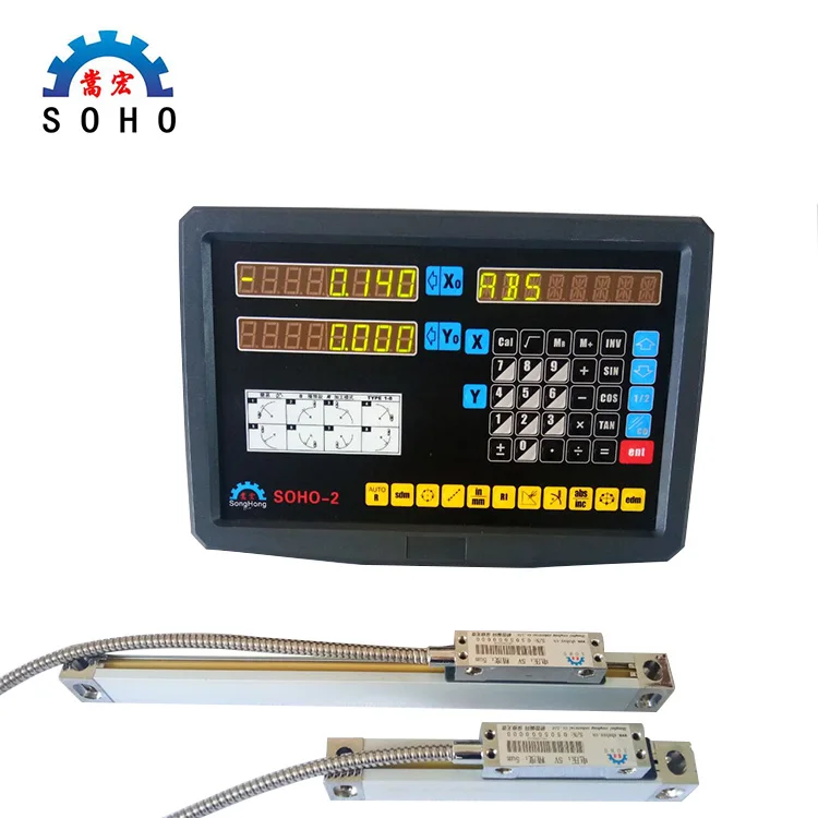 Высококачественная дешевая 2 осевая фрезерная УЦИ токарная станка SOHO с цифровым