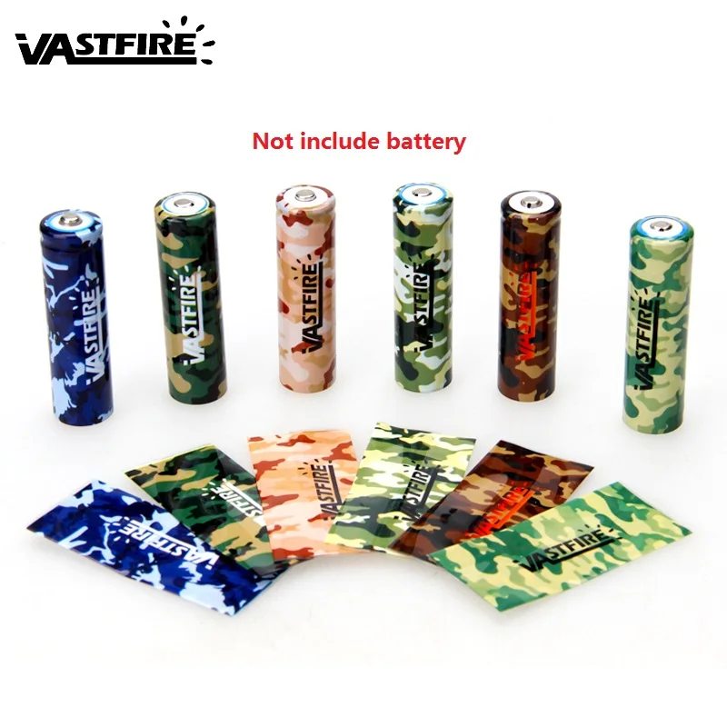 Vastfire 10 шт./лот камуфляжный чехол с аккумулятором 18650 защитный для аккумулятора