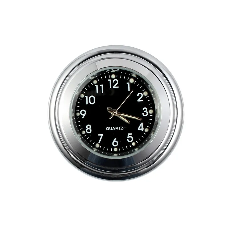 Универсальное крепление на руль мотоцикла часы и термометр температуры белый |