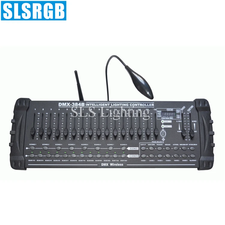 

Беспроводная консоль, контроллер освещения для сцены, беспроводная консоль, 384 каналов, беспроводной контроллер DMX512