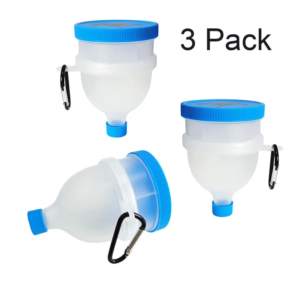 3 Pcs Blue BuildLife Воронка шейкер 2 слоя белка порошок контейнер Pillbox молоко порошок хранения многофункциональный 2 в 1 коробка для шейкера бутылки - Цвет: 3 Pcs Blue