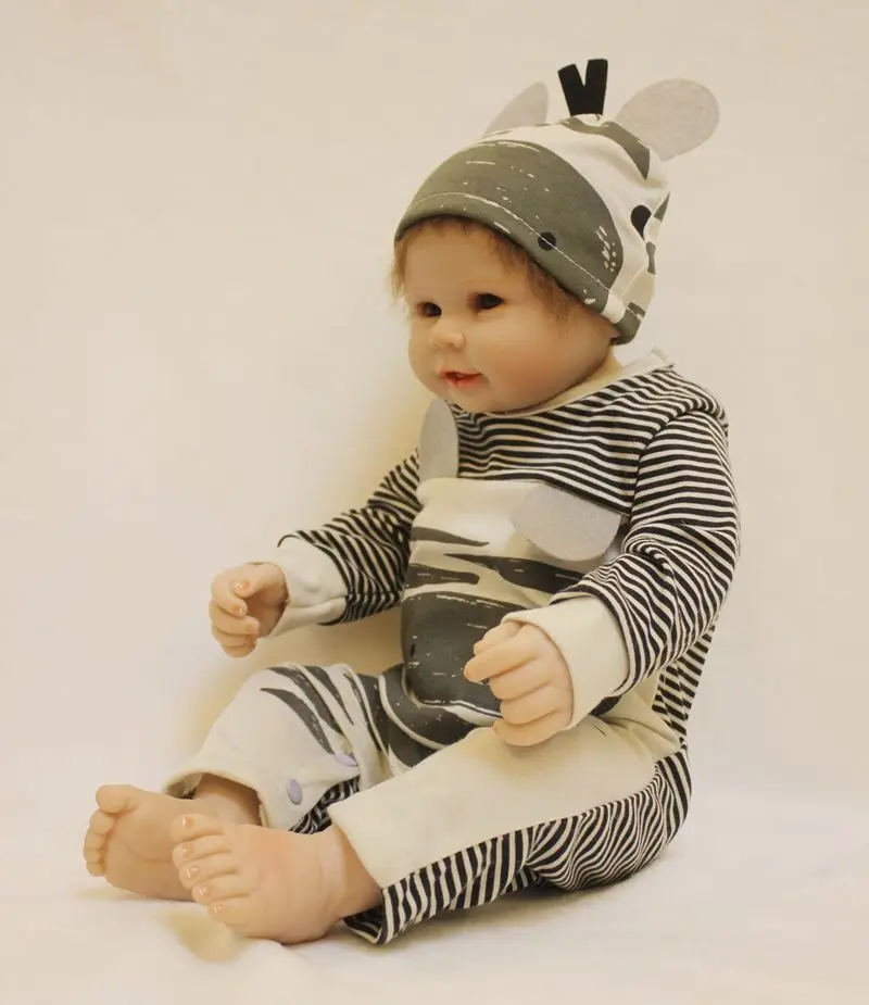 Реалистичные куклы Bebe 22 дюйма 55 см силиконовые reborn для всего тела новорожденных