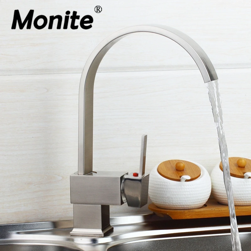 UK Nickel brushed Rotated kitchen Basin Sink Mixer Tap Faucet solid brass basin sink swivel Square Base faucet single handle tap
UK Nickel brushed Rotated kitchen Basin Sink Mixer Tap Faucet solid brass basin sink swivel Square Base faucet single handle tap