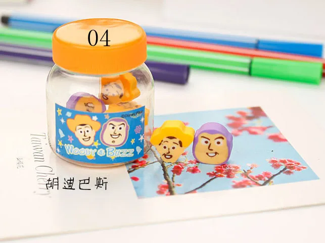 Kawaii Мультяшные Ластики для детей школьные принадлежности креативный подарок